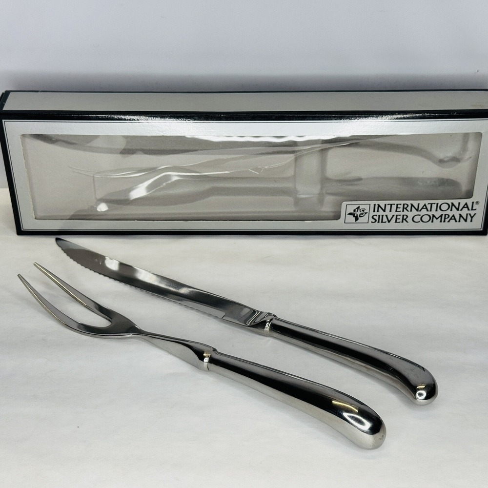 Grand Royal Stainless Steel 2 Piece Carving Knife Set International Silver Co